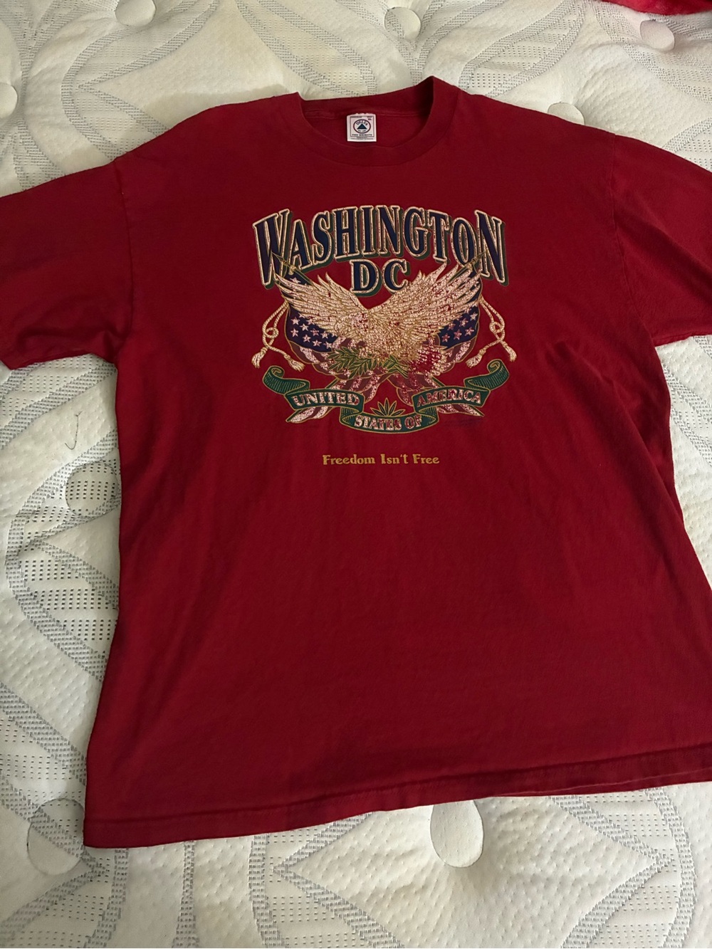 Washington DC United States Of America Freedom Isn’t Free Vintage XL T-shirt